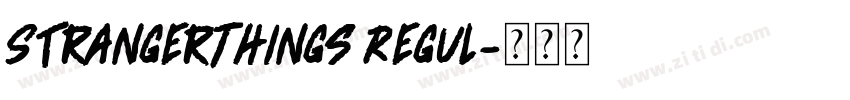 StrangerThings Regul字体转换